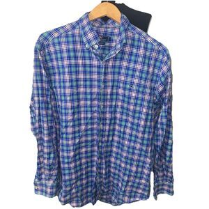 Vineyard Vines Men's Large Tucker Plaid Button Down Shirt Everyday Cotton